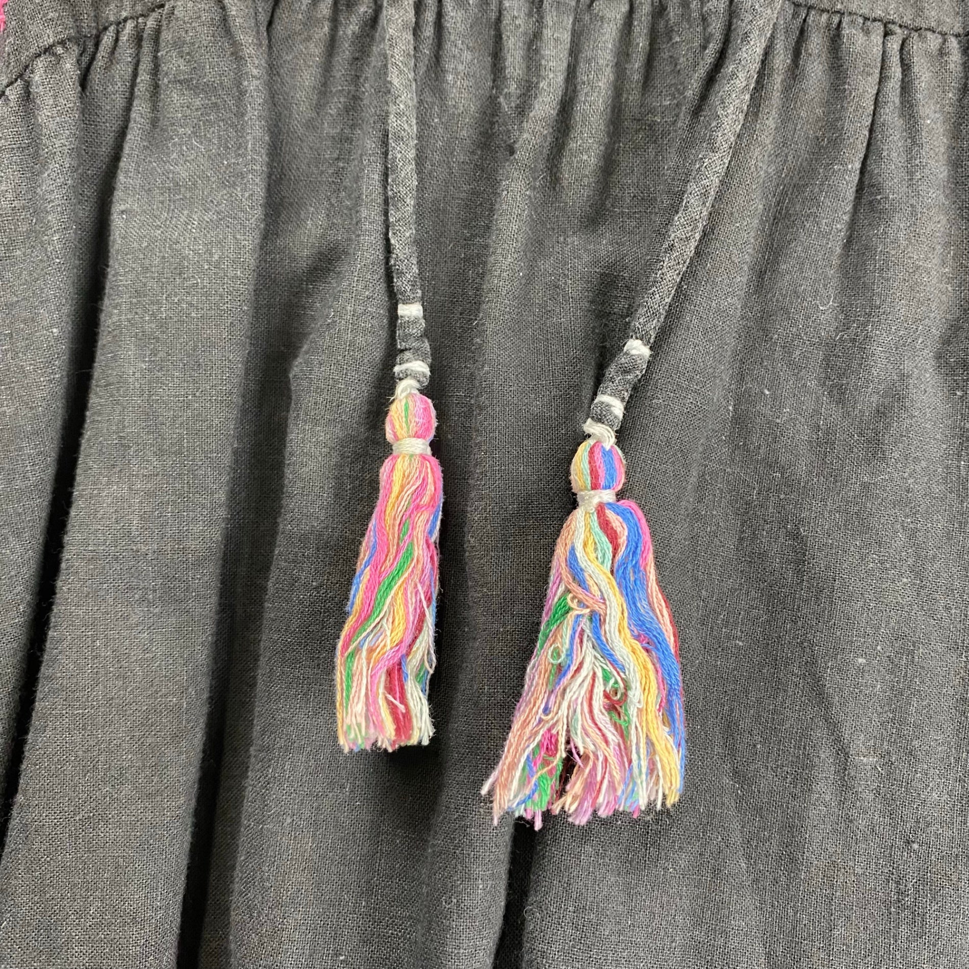 7-80s FRENCH VINTAGE フレンチヴィンテージ / ヴィンテージ フォークロアワンピース ボヘミアンスタイル SIZE:S