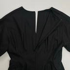 VERMEIL par IENA ヴェルメイユ パー イエナ / P/Ryツイルウエストシェイプ パフスリーブワンピース 参考定価：25,000+tax SIZE:40