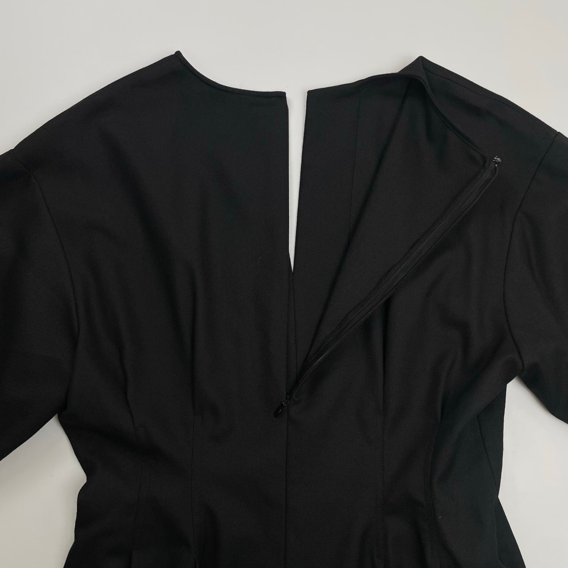 VERMEIL par IENA ヴェルメイユ パー イエナ / P/Ryツイルウエストシェイプ パフスリーブワンピース 参考定価：25,000+tax SIZE:40