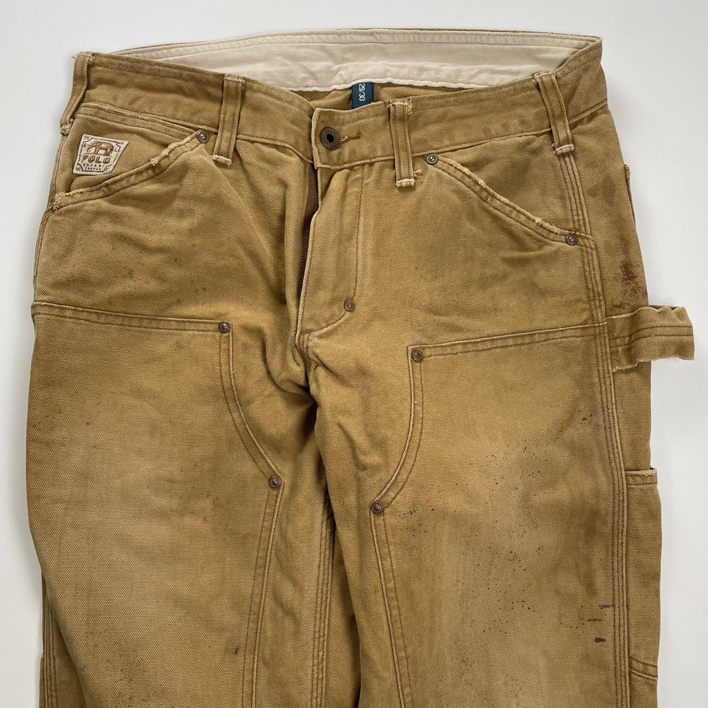 POLO by RALPH LAUREN ポロ バイ ラルフローレン / SAFARI CANVAS ペンキ加工  ダブルニーダックパンツ SIZE:W29 L30