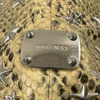 JIMMY CHOO / パイソン柄スタッズトートバッグ 参考定価：200,000程度