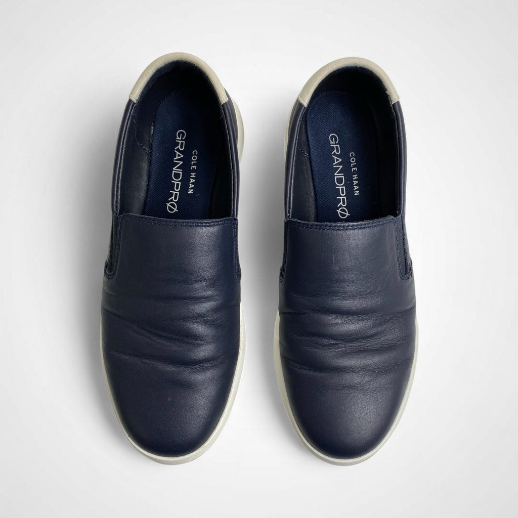 COLE HAAN コールハーン / レザースリッポン GRANDPRO ダークネイビー 参考定価：28,000程度 SIZE:7(24.5cm程度)