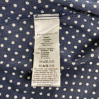 ERIKA CAVALLINI エリカ カヴァリーニ / ドット柄 2WAYシャツワンピース ネイビー 参考定価：50,000程度 SIZE:42