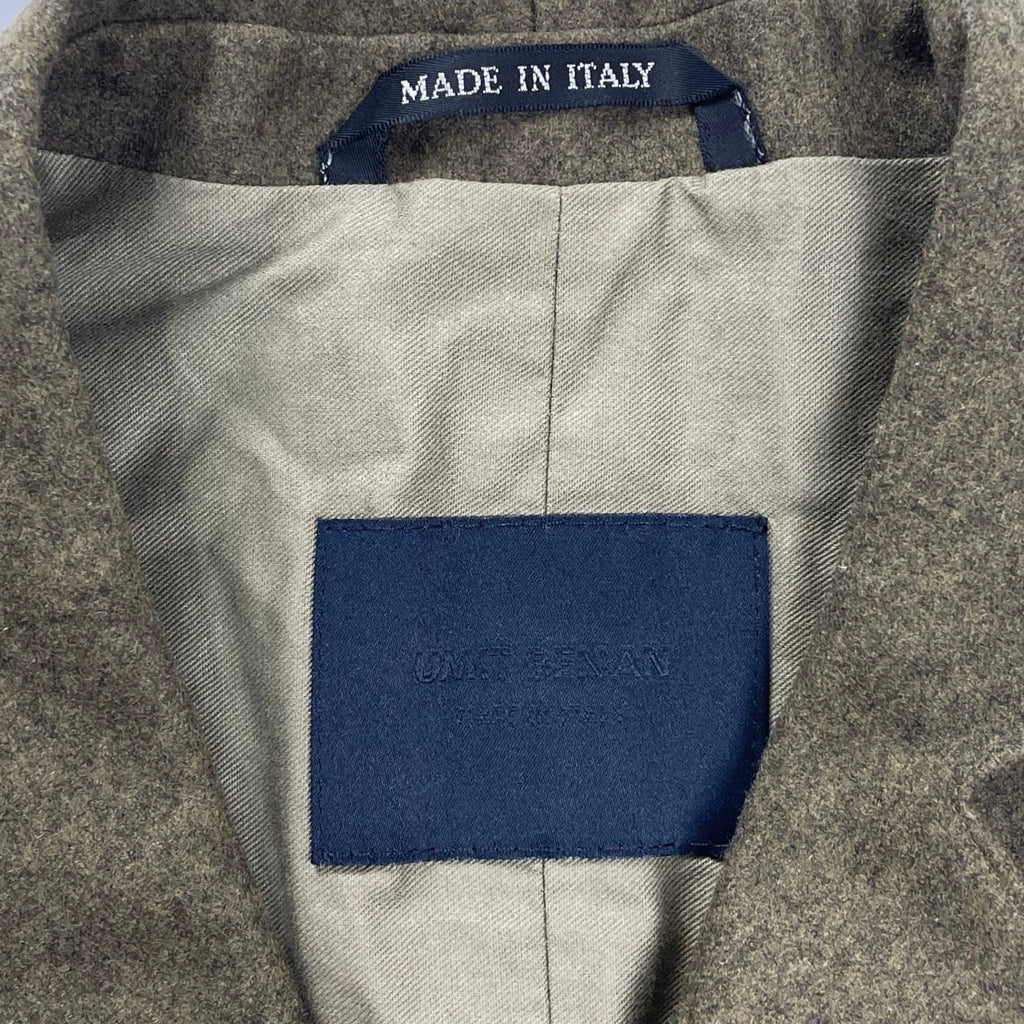 UMIT BENAN ウミットベナン / 強縮ウールサファリベスト カーキ イタリア製 参考定価：50,000程度 SIZE：46