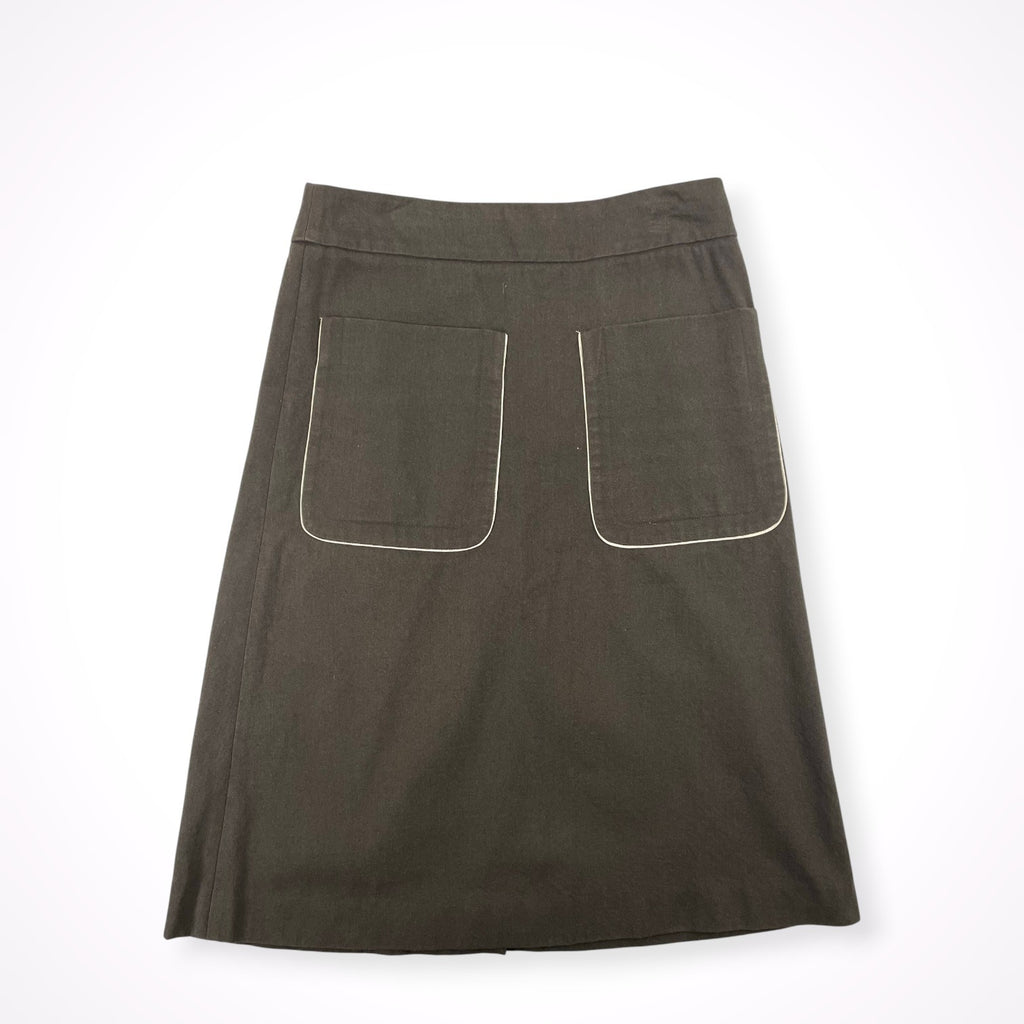 MARNI / レザーパイピング デニムスカート 参考定価：100,000程度 SIZE:38