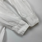 【フランス製】COMME des GARCONS COMME des GARCONS コムコム / Vネックギャザーブラウス SIZE：S