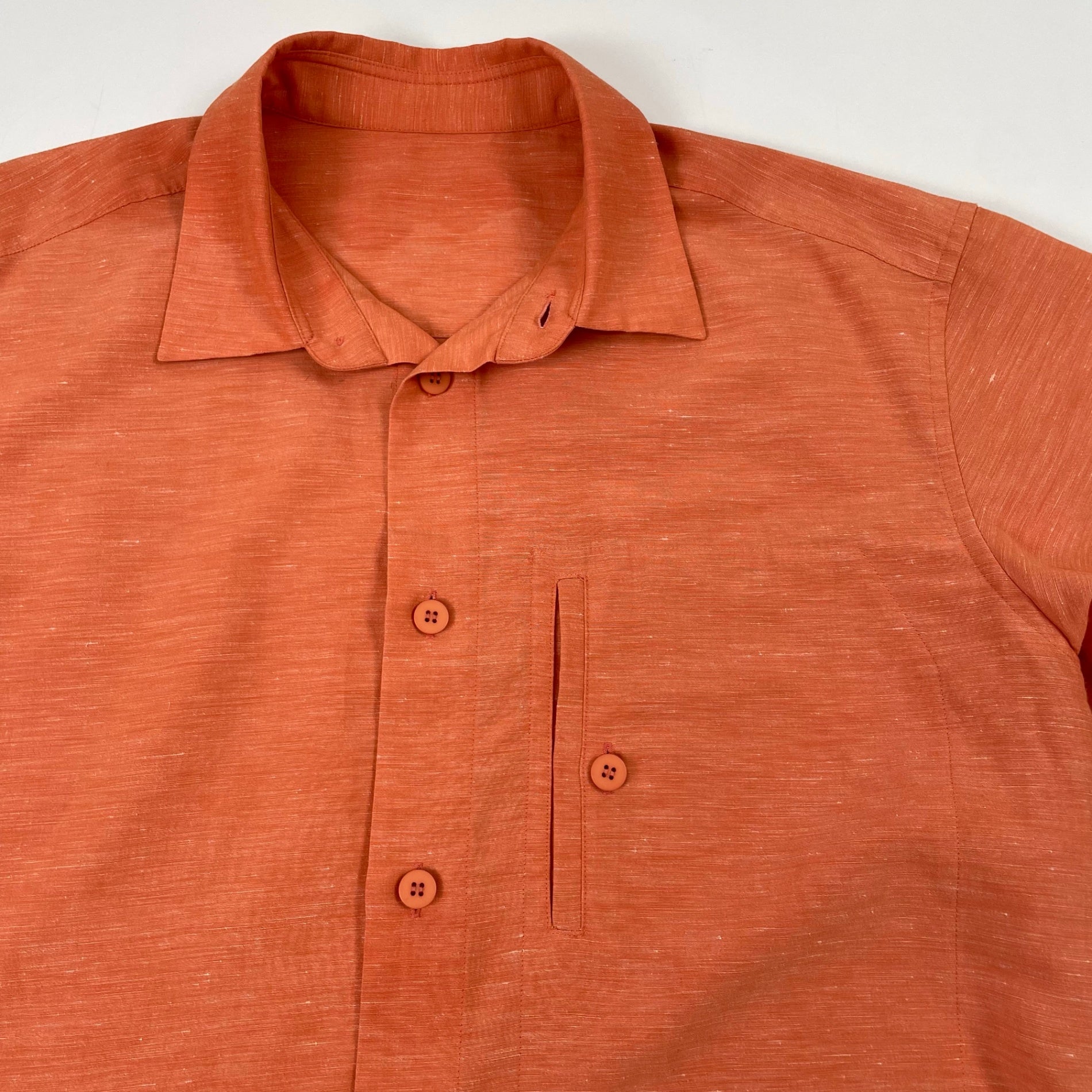 IM MEN ISSEY MIYAKE / KASURIシャツ リネンMIX 参考定価：36,000程度 SIZE:3