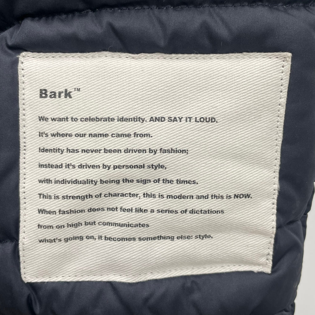Bark バーク / ニットコンビダウンコート ネイビー 参考定価：100,000程度 SIZE：S