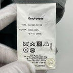 Graphpaper / Fine Wool Tropical Stand Collar Shirt 参考定価：28,000+tax SIZE:FREE