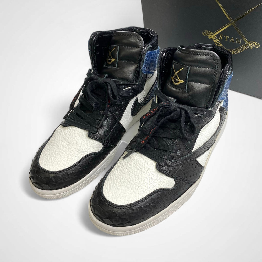 STAN GLS スタン ジーエルエス S.CURVE STUDIO / AJ1 TRAVIS パイソンカスタム 参考定価：300,000程度 SIZE：9(27cm程度)