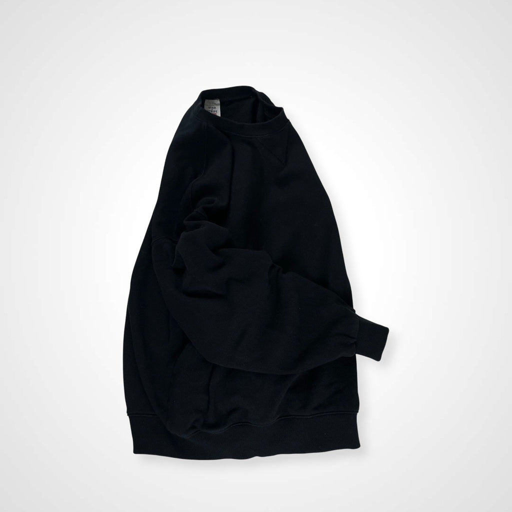 STAR&STRIPE スターアンドストライプ / クルーネックスウェット ブラック 参考定価：9,800+tax SIZE：M