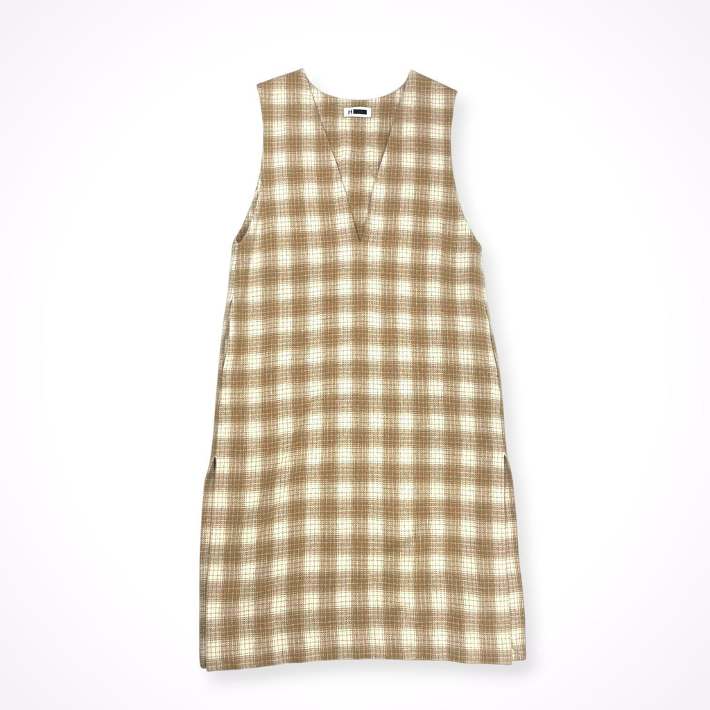 H BEAUTY＆YOUTH / CHECK LONG VEST 参考定価：28,000+tax SIZE:M