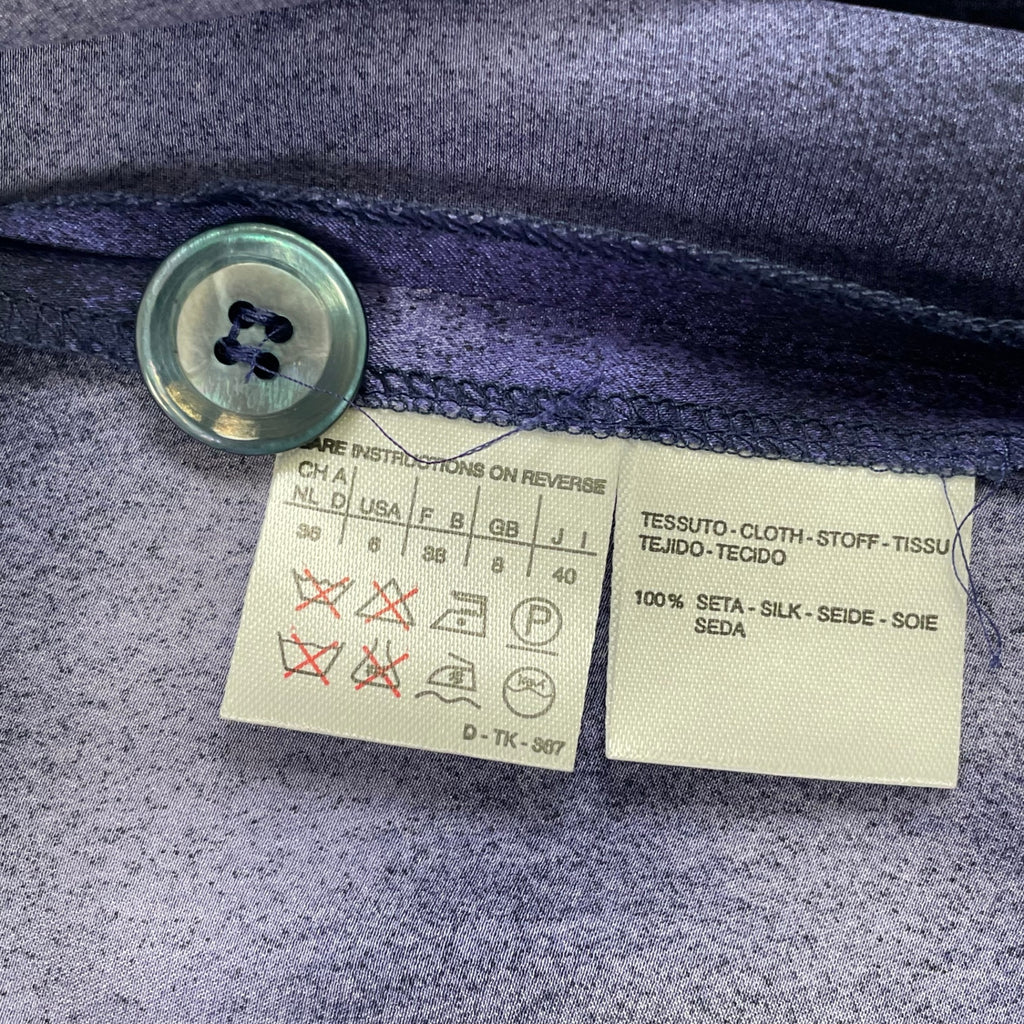 Maxmara / シルク グラデーションボーダーシャツ 参考定価：100,000程度 SIZE:40