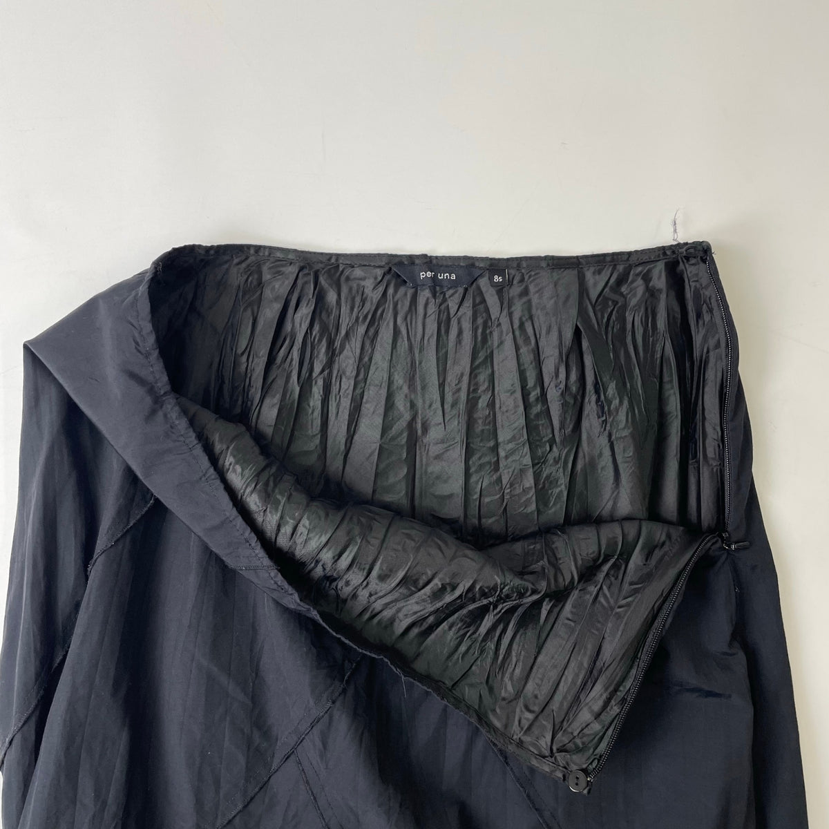PER UNA MARKS＆SPENCER / ヴィンテージロングスカート  ブラック SIZE:8