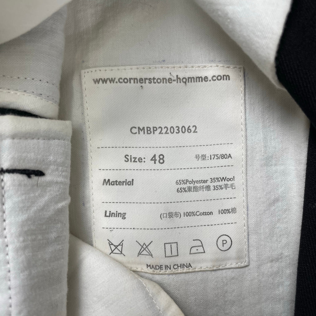 CORNERSTONE / ダーツフレアスラックス 参考定価：70,000程度 SIZE：48
