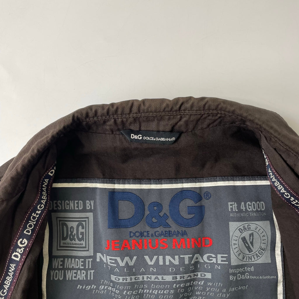 D&G DOLCE & GABBANA / アーカイブコットンジャケット 参考定価：100,000程度 SIZE:48