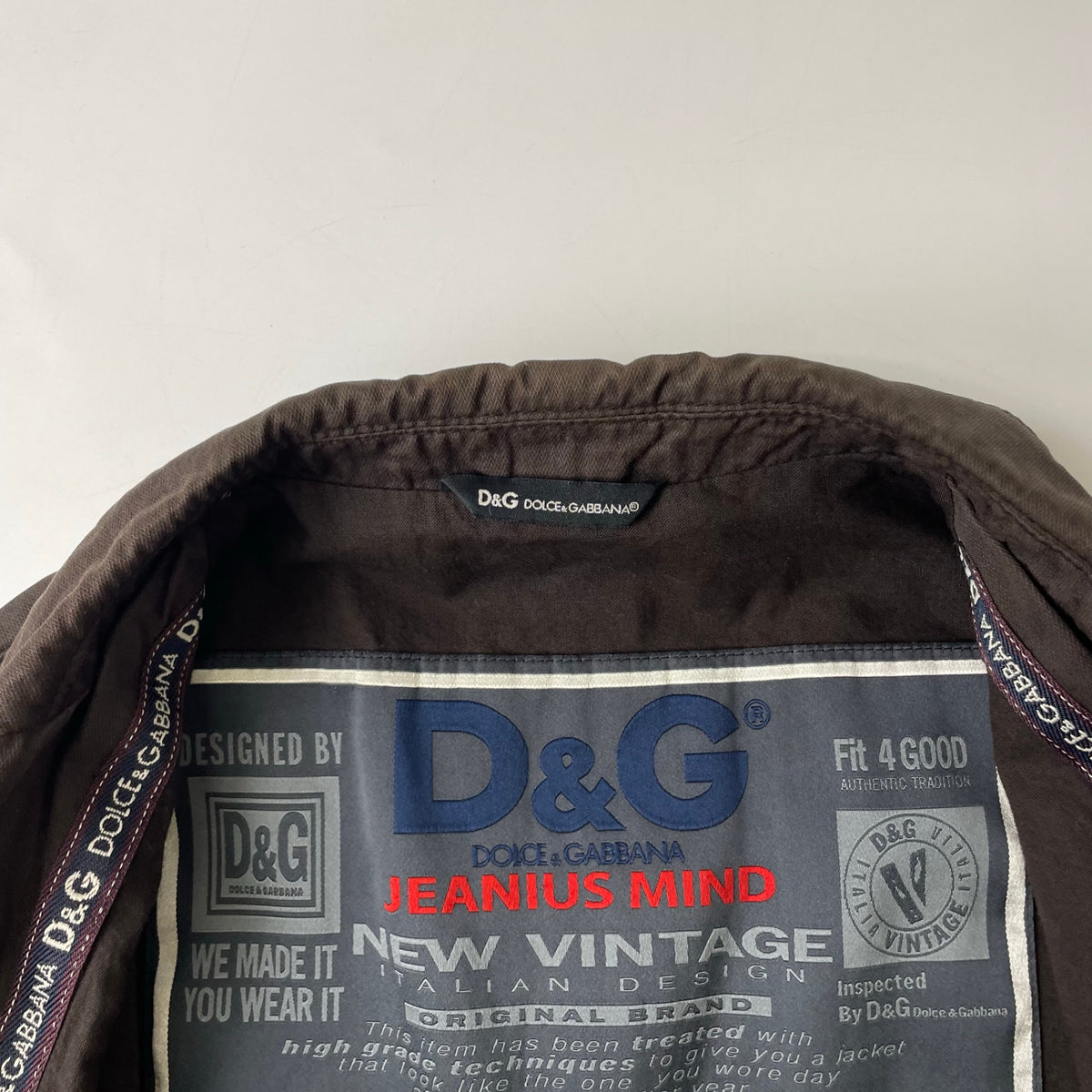 D&G DOLCE & GABBANA / アーカイブコットンジャケット 参考定価：100,000程度 SIZE:48