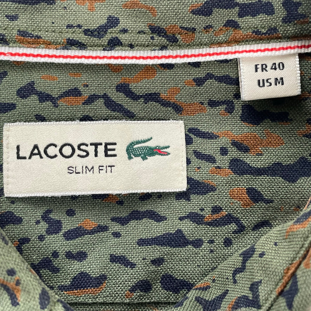 LACOSTE ラコステ / 迷彩柄 オックスシャツ SIZE:M