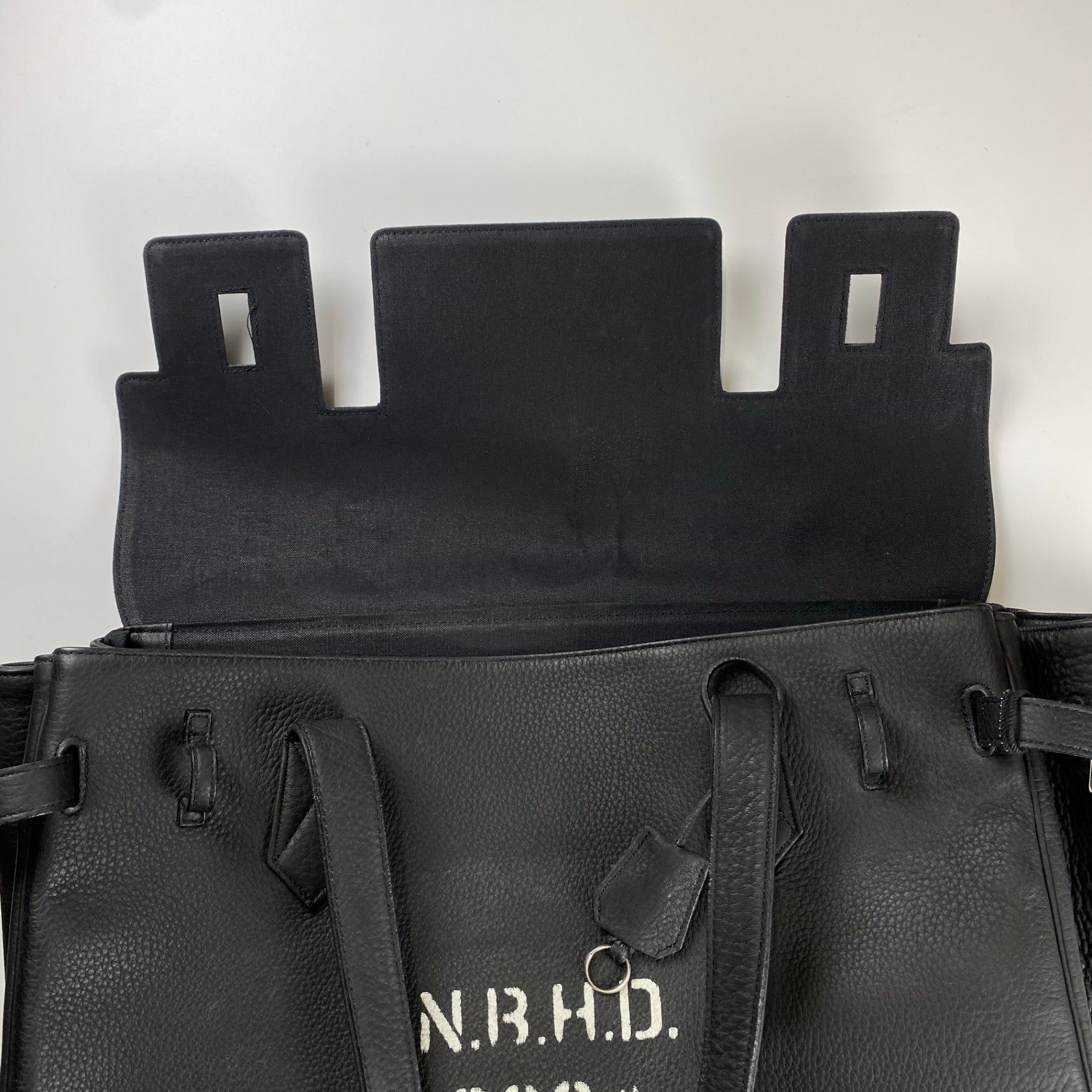 【未使用級】 NEIGHBORHOOD × PORTER / VOYAGER/L-TOTE ボヤージャー レザーバッグ バーキン型