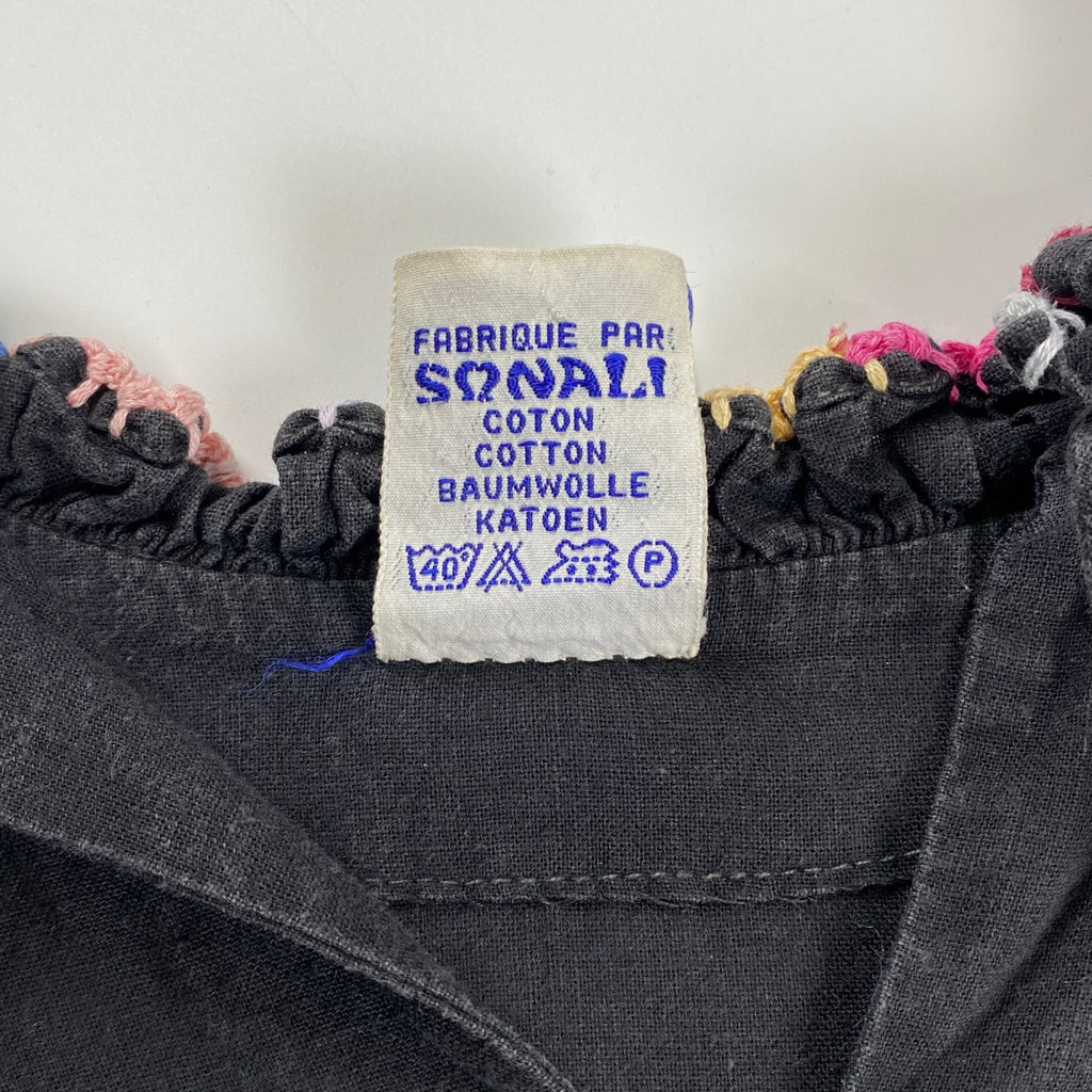 7-80s FRENCH VINTAGE フレンチヴィンテージ / ヴィンテージ フォークロアワンピース ボヘミアンスタイル SIZE:S