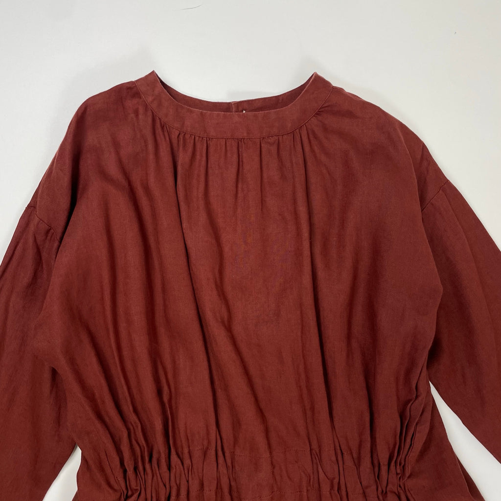 08 Mab ゼロハチマブ / 前開きリネンシャツワンピース 参考定価：16,000程度 SIZE:FREE