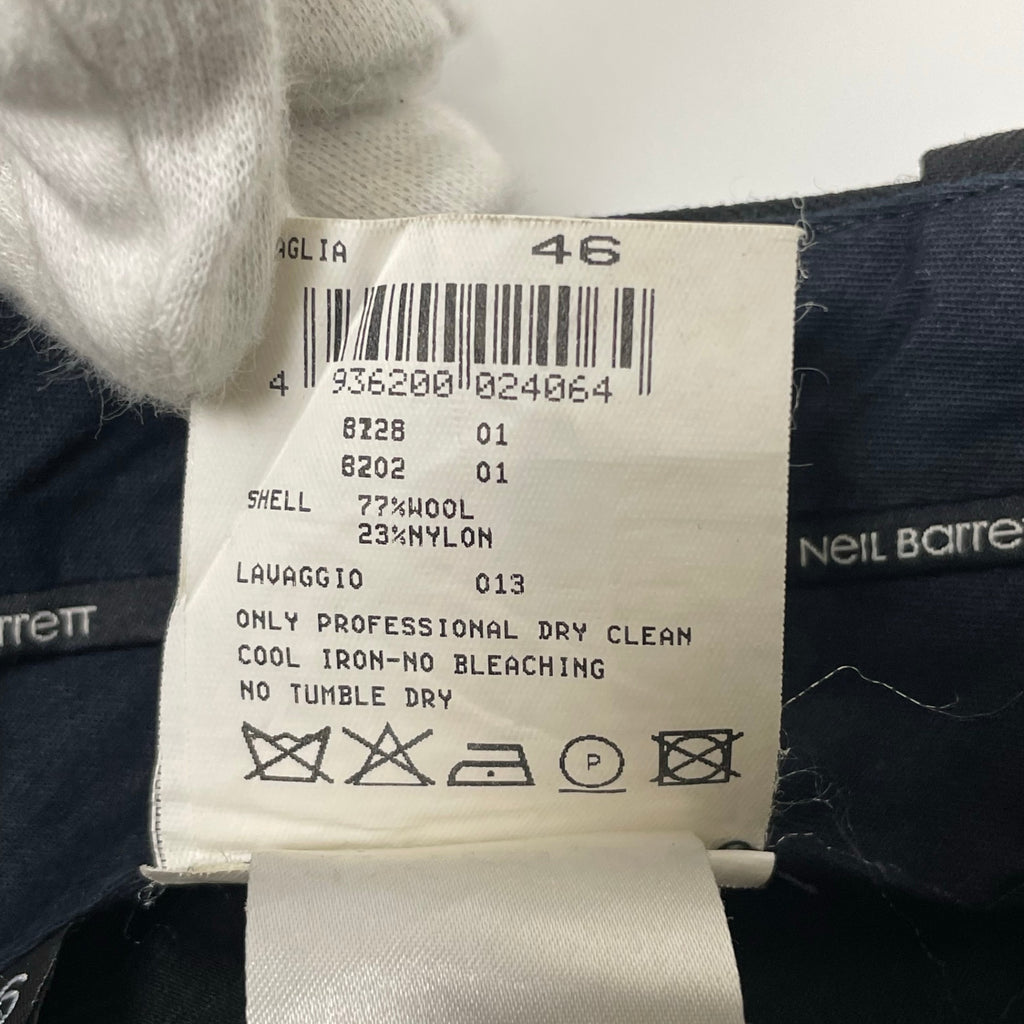 NEIL BARRETT ニールバレット / 切替スリムスラックス 参考定価：70,000程度 SIZE：46