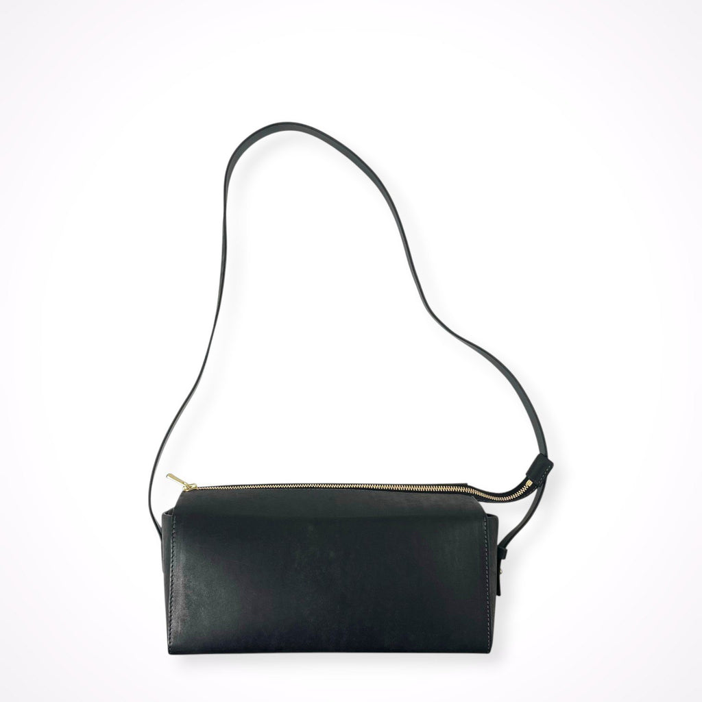 SAFUJI × noji+ / 別注 Leather block bag ブラック