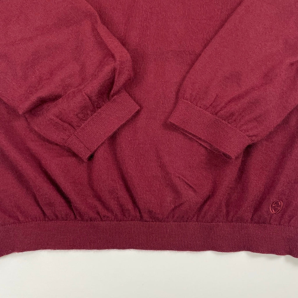 GUCCI グッチ / ピュアカシミヤクルーネックニット SIZE:L