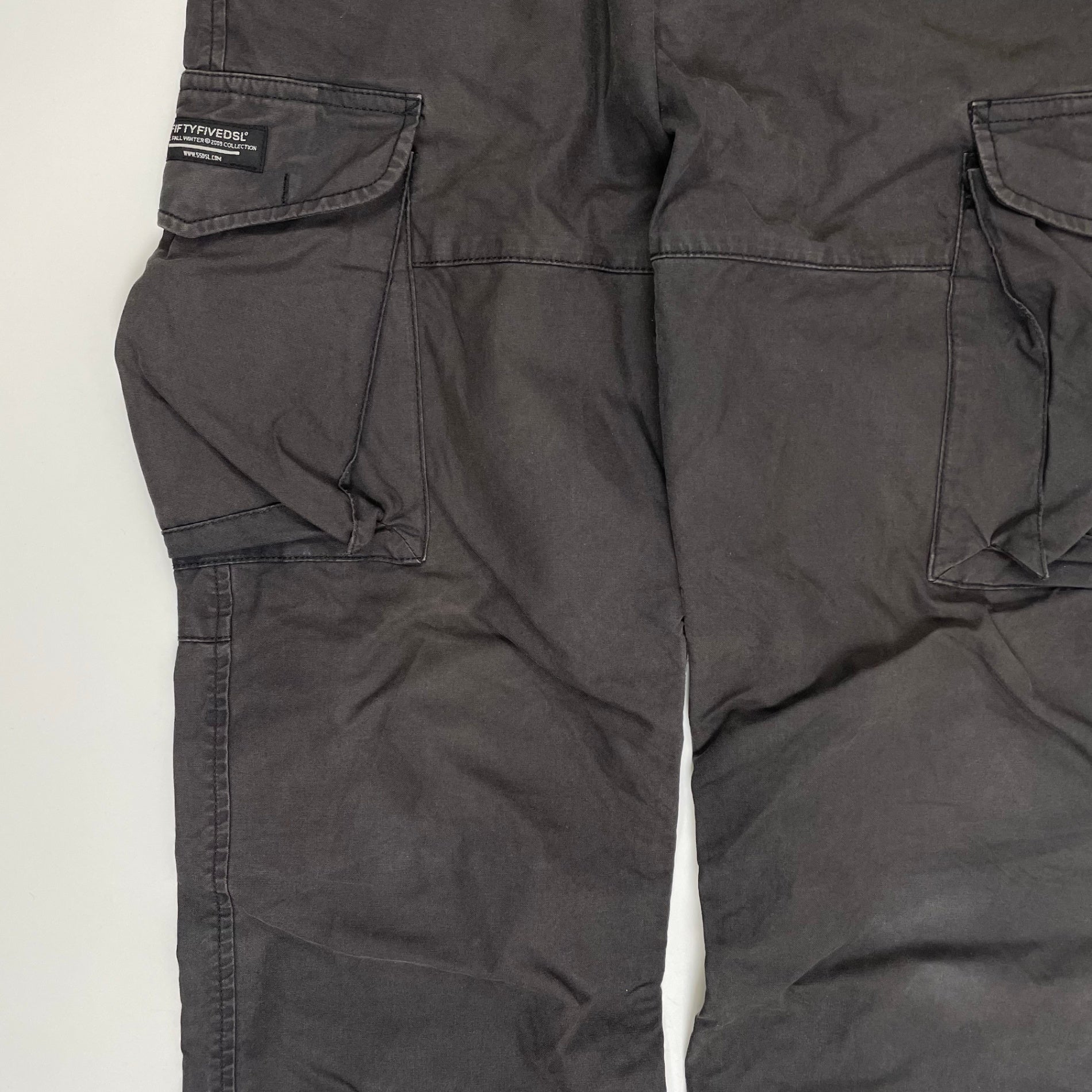 55 DSL フィフティーファイブ ディーゼル / フェードコットンギミックパンツ ブラック SIZE：W90cm