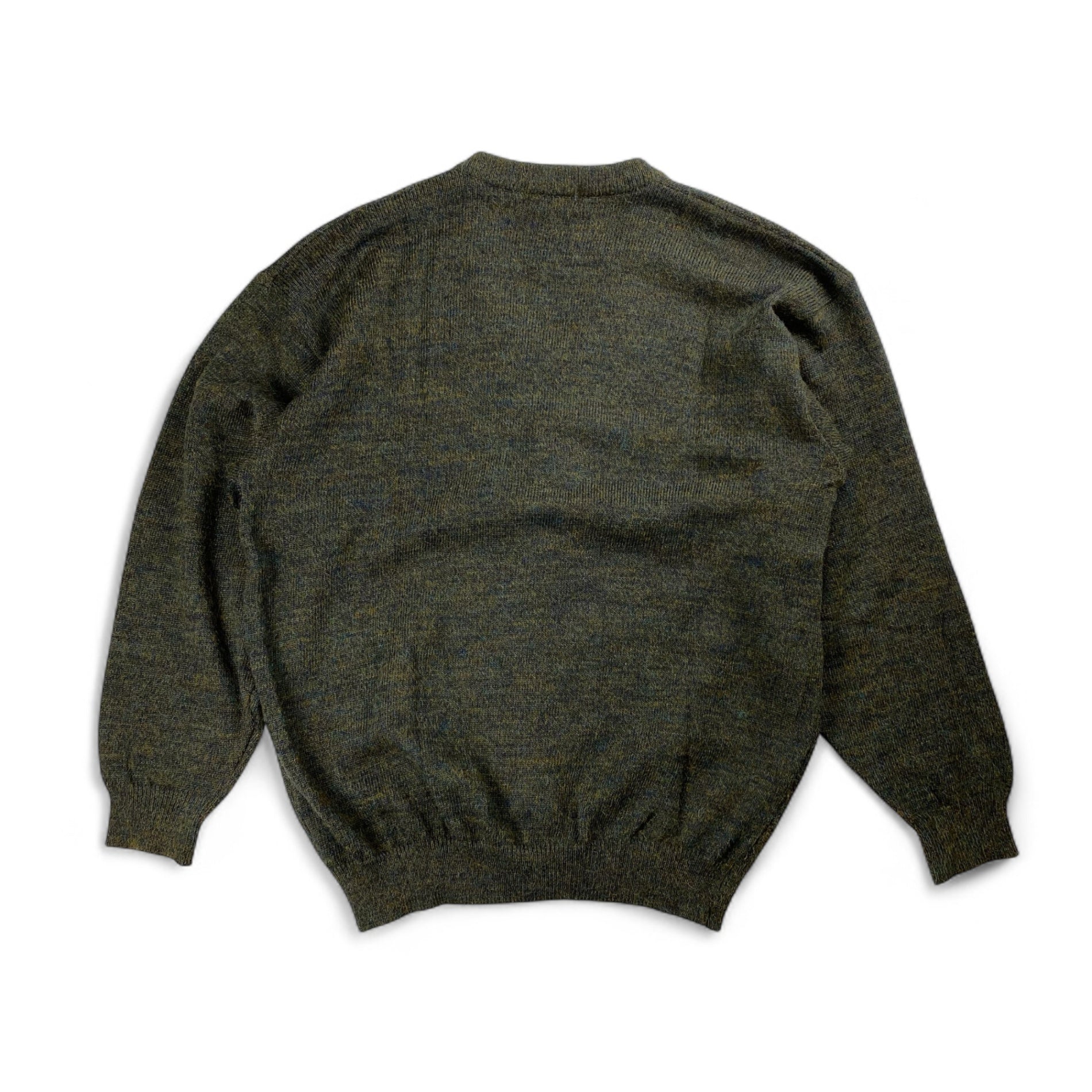 【VINTAGE】 CHAIRMAN チェアマン / フランス製生地 ブロックチェックヴィンテージカーディガン SIZE:XL