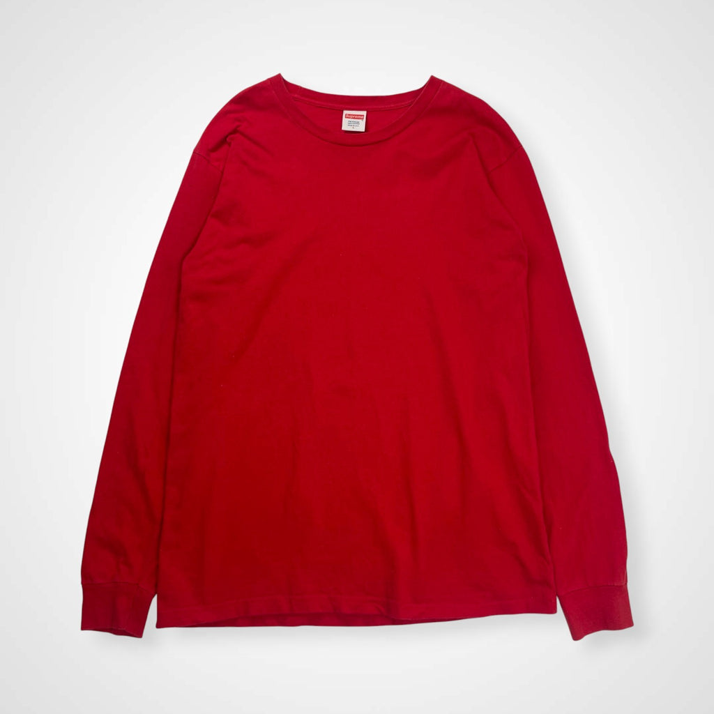 Supreme シュプリーム / 長袖Tシャツ 無地 USA製 SIZE:L
