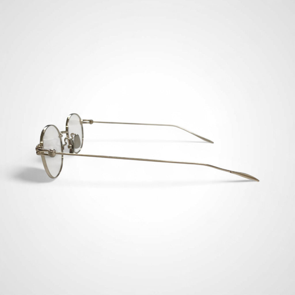 金子眼鏡 「メタルシリーズ」 / オーバルメタル 度なしクリアレンズ 参考定価：46,000+tax SIZE:47□121-139