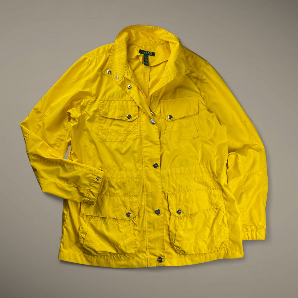 【ユニセックス】 LAUREN RALPH LAUREN ローレン ラルフローレン / ジップアップジャケット 希少デザイン 切替 ステッチ SIZE:XL