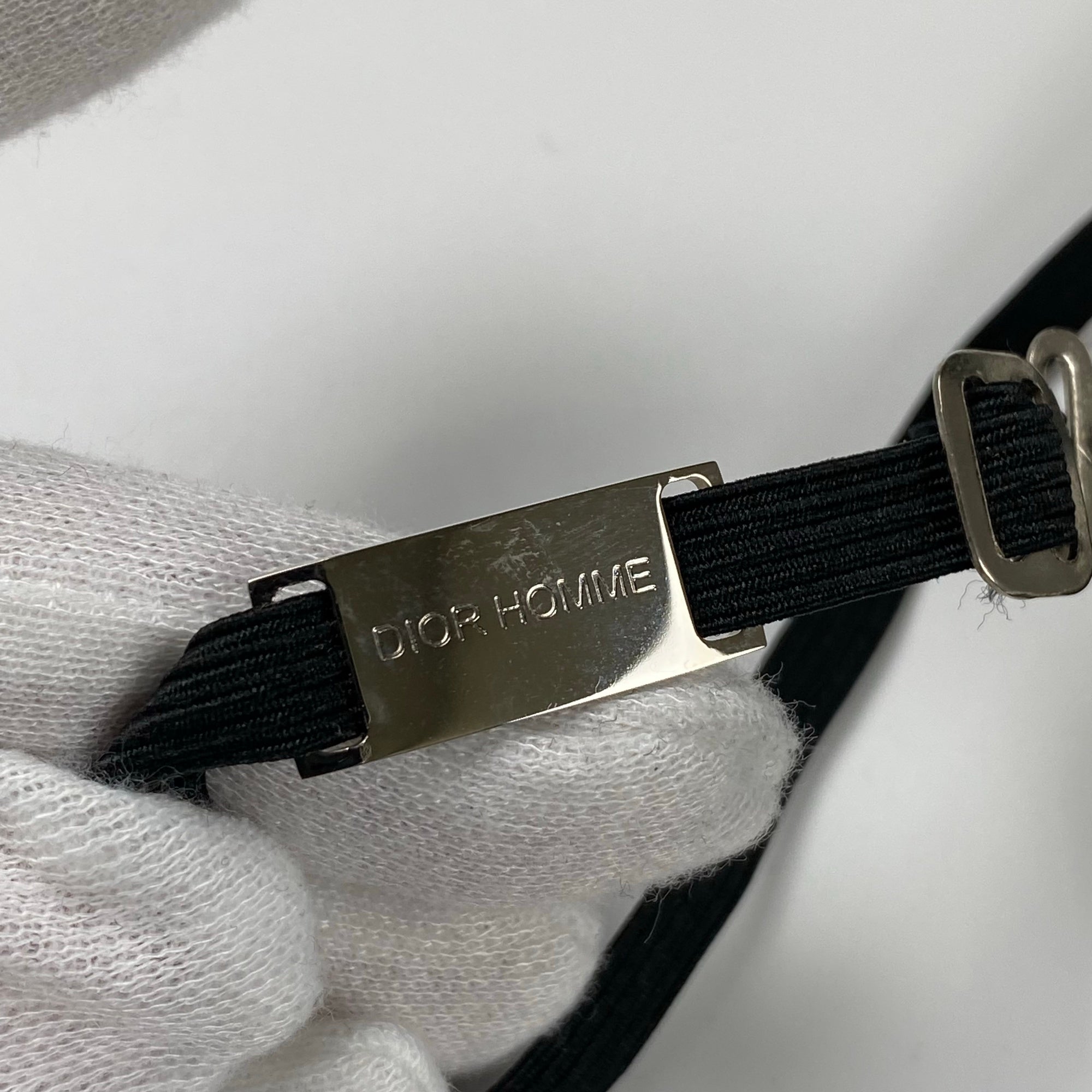 クリス期 アーカイブ Dior HOMME ディオール オム / アメンボ刺繍 ストラップ ナロータイ