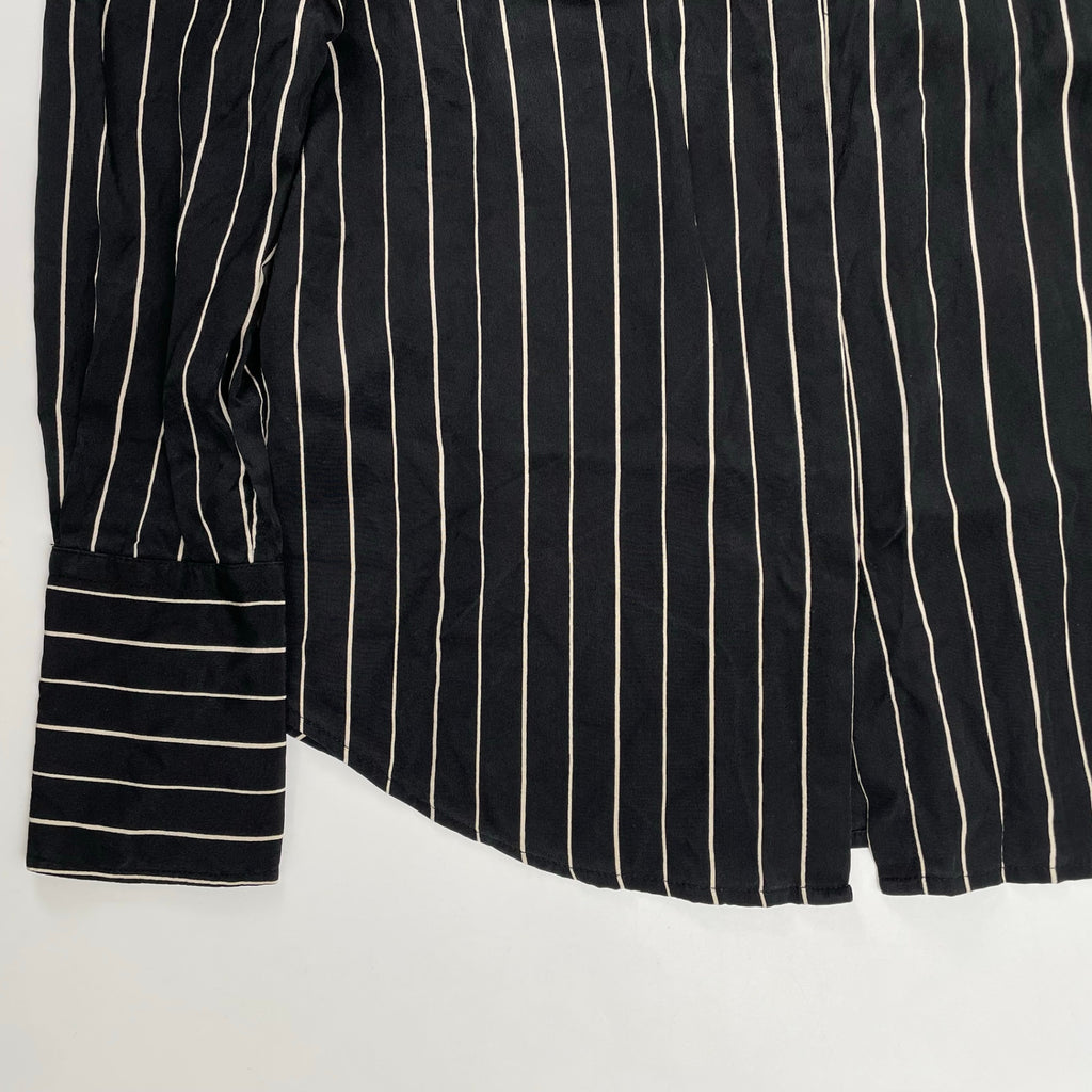 LAUREN RALPH LAUREN ローレン ラルフローレン / シルクストライプシャツ SIZE：6