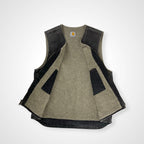 carhartt カーハート / フェード ダック地Vネックベスト ブラック SIZE:L程度
