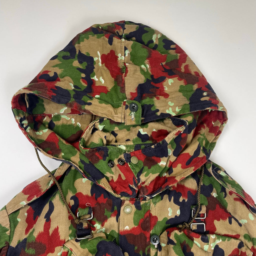 70s VINTAGE ヴィンテージ / スイス軍M60アルペンカモジャケット 山岳部隊 SIZE：L程度