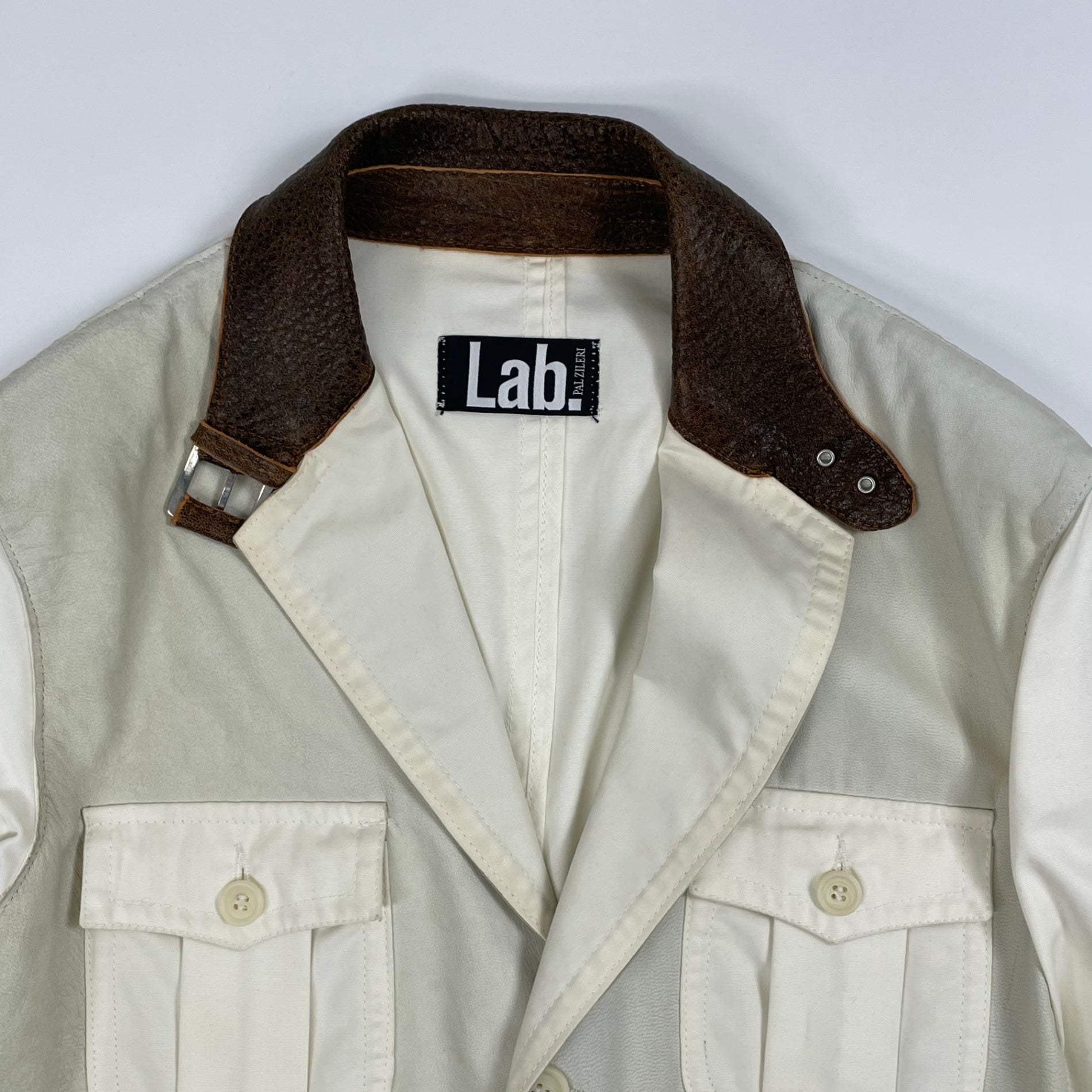 PAL ZILERI LAB / レザー切替ジャケット 参考定価：150,000程度 SIZE：50