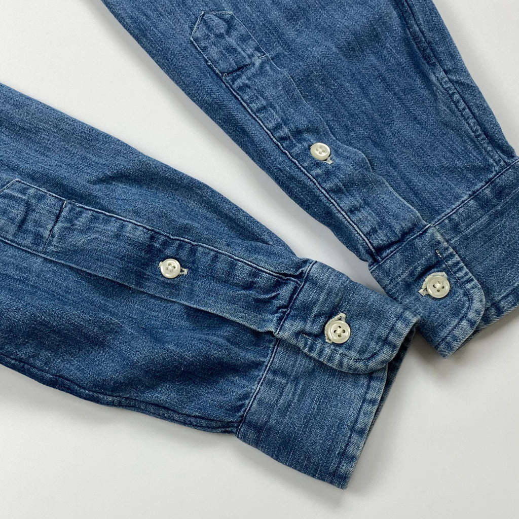 POLO RALPH LAUREN ポロ ラルフローレン / ボタンダウン デニムシャツ ポニー刺繍 SIZE：XS