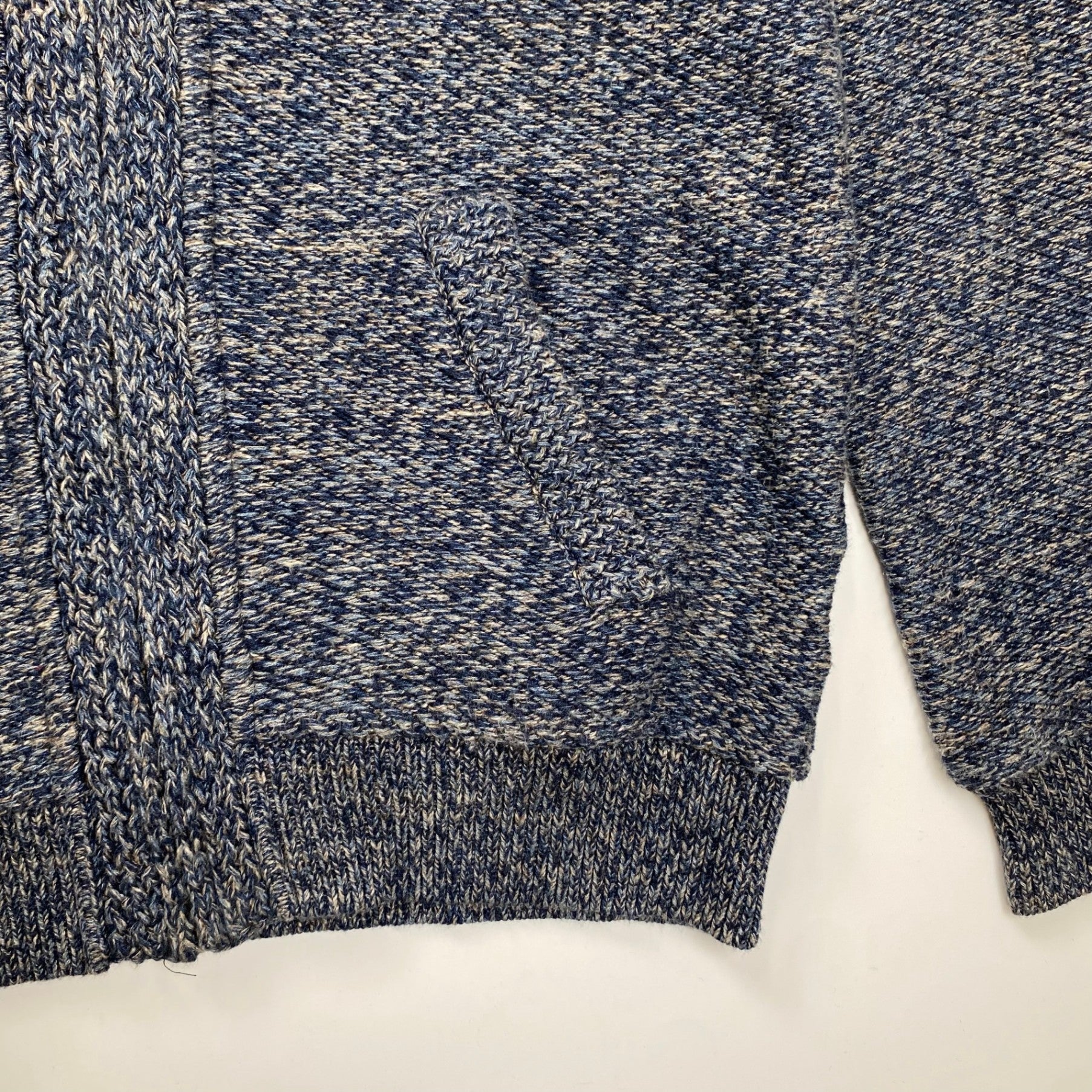 POLO RALPH LAUREN ポロ ラルフローレン / ショールカラー ケーブルニット ジャケット ヨーロッパ限定 参考定価：35,000程度 SIZE:XL(170cm)