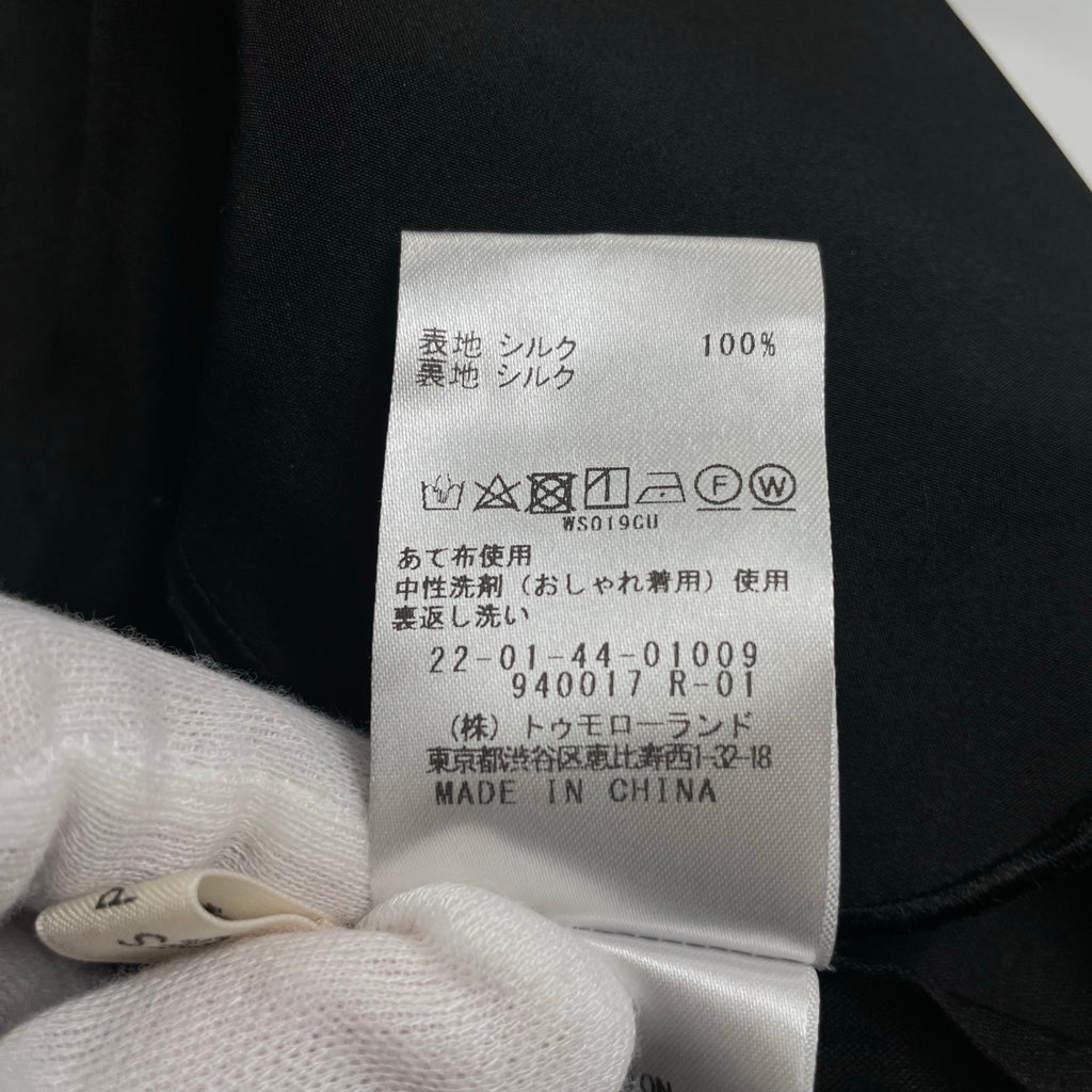 DES PRES デ プレ / シルクハブタエ スカラップブラウス 参考定価：36,000+tax SIZE：FREE