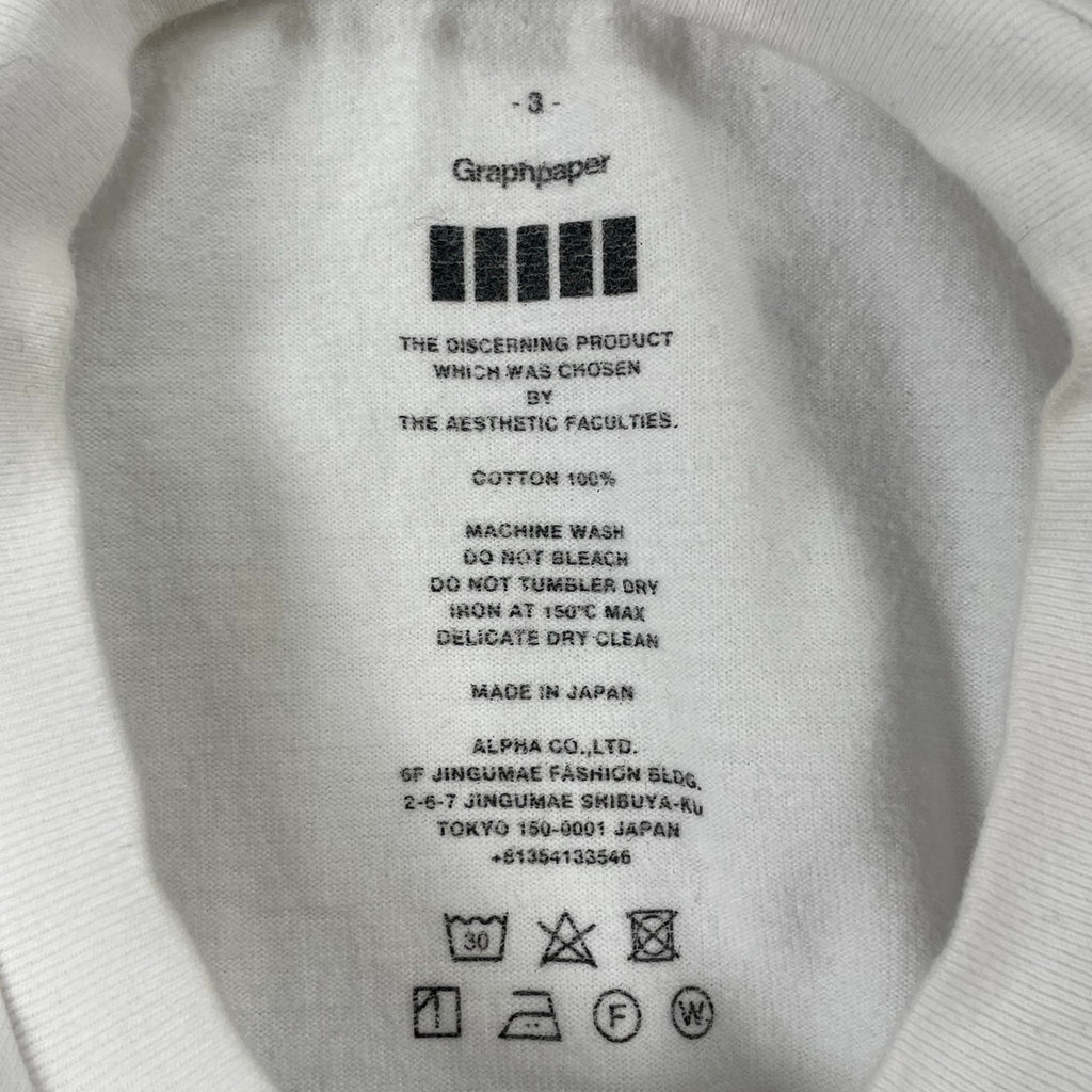 Graphpaper / パックTEE ホワイト SIZE:3