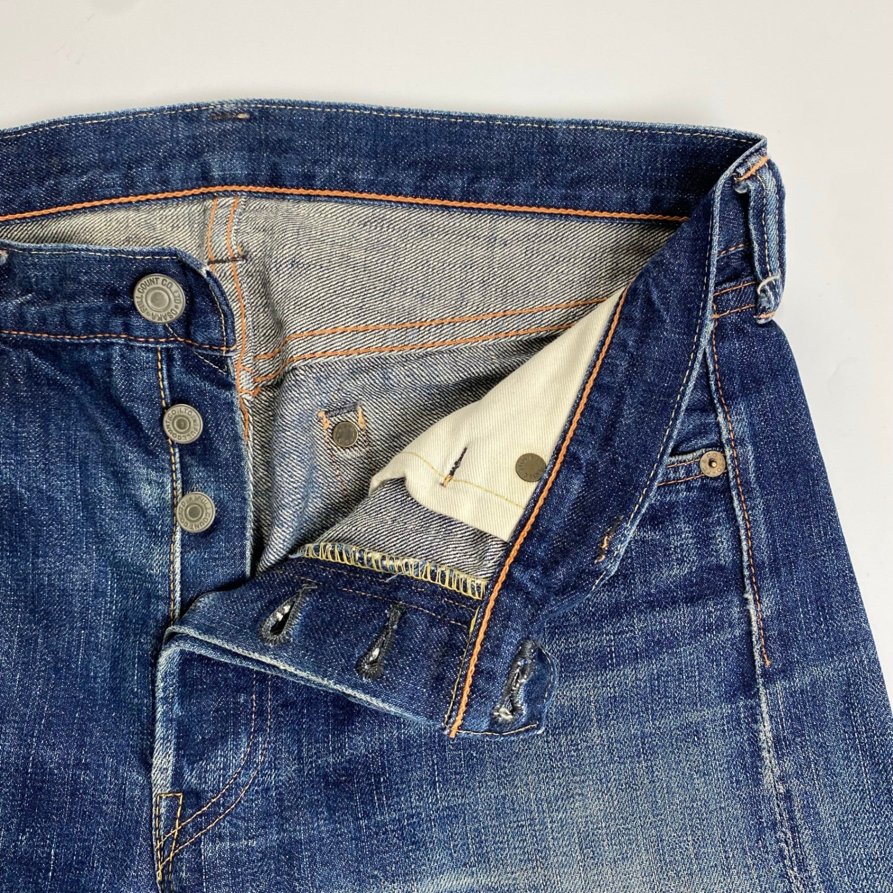 FULLCOUNT フルカウント / 1108 旧モデル カットオフ デニムハーフパンツ 赤耳 ポケットステッチ仕様 SIZE:W31