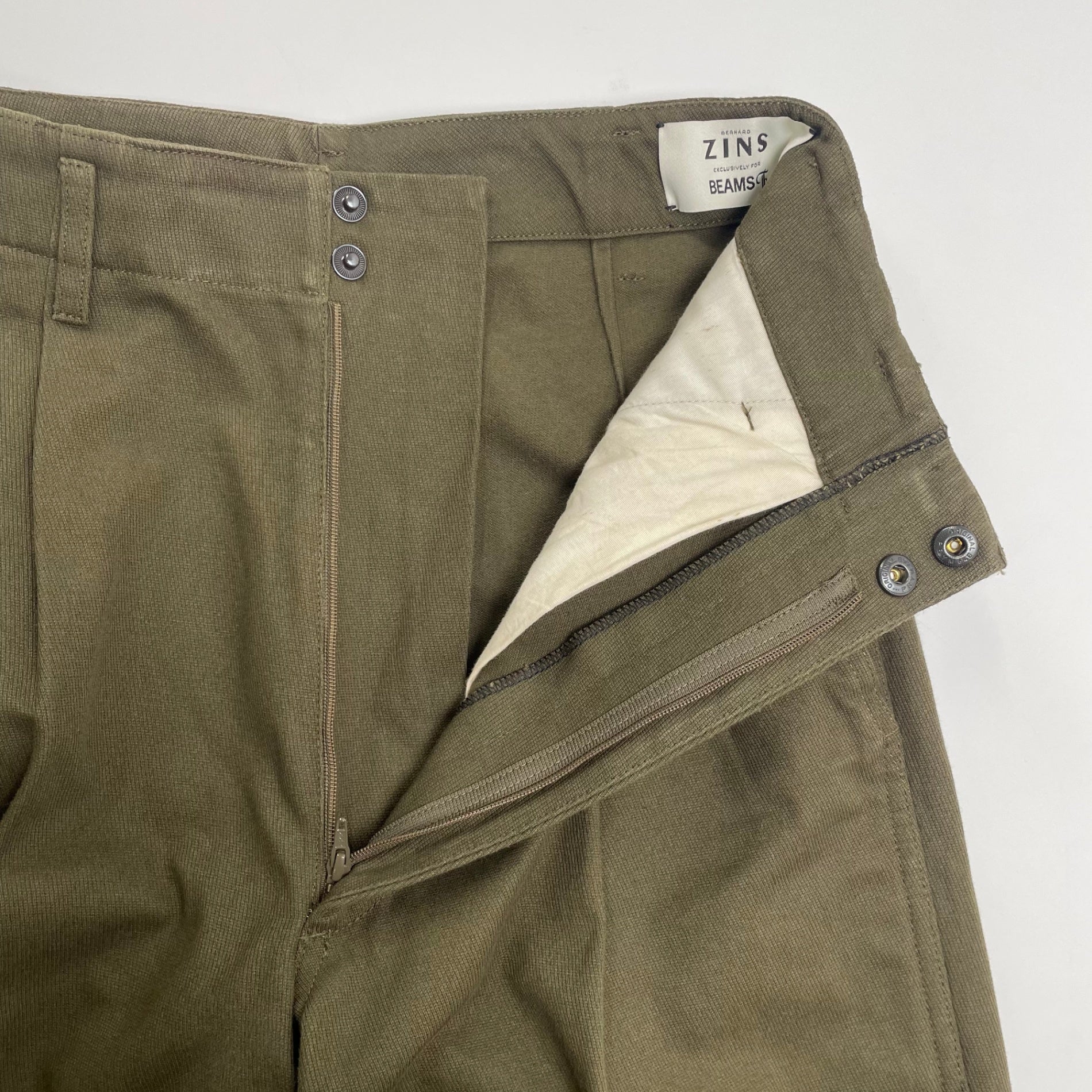 bernard zins × BEAMS F ベルナール・ザンス ビームスエフ / 別注 VENICE コットンドリル バギーパンツ 参考定価：52,000+tax SIZE:36