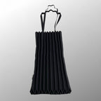 me ISSEY MIYAKE ミー イッセイミヤケ / プリーツトートバッグ MI11AG251 ブラック A4サイズOK