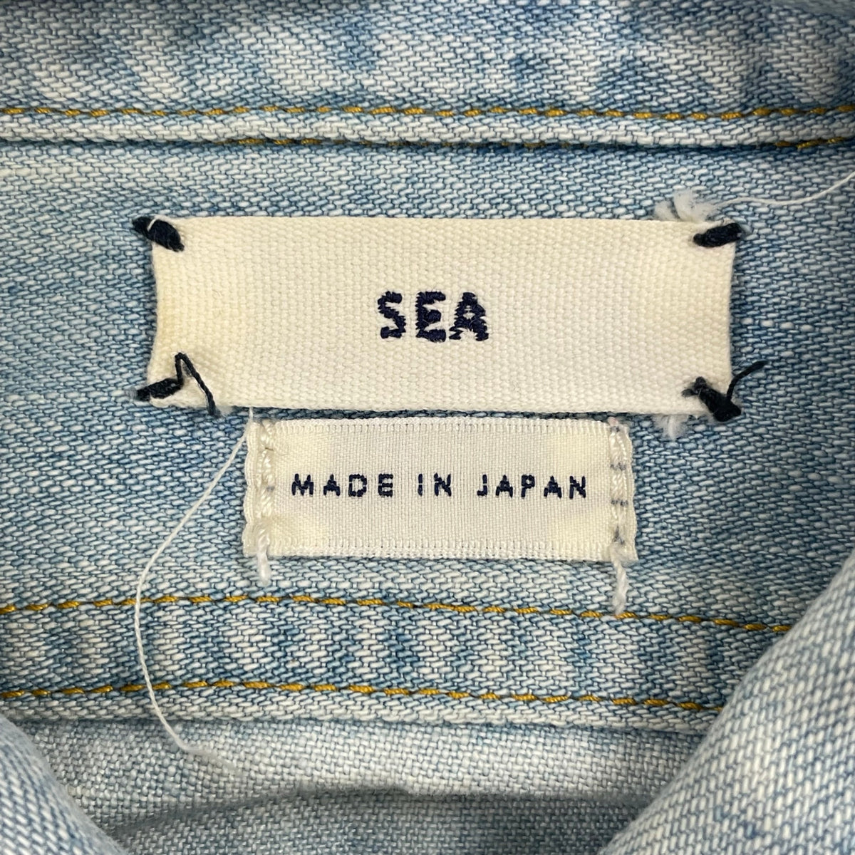 SEA / コンチョボタンデニムシャツ 参考定価：32,000程度 SIZE:FREE