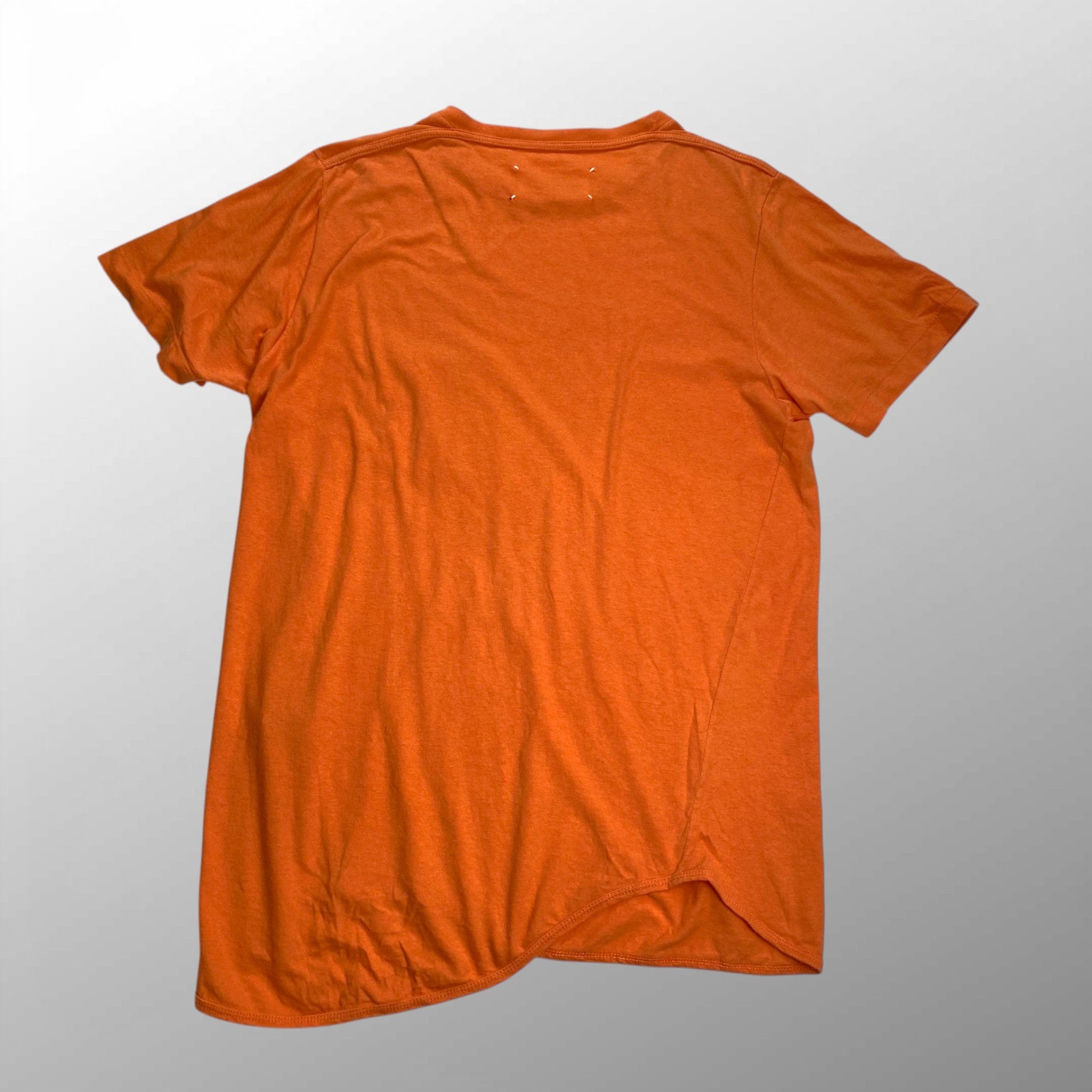 03SS Maison Martin Margiela メゾンマルタンマルジェラ / ツイスト ポケットTシャツ オレンジ 本人期 ここのえタグ MADE IN ITALY SIZE:M