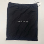 GIORGIO ARMANI ジョルジオ アルマーニ / PORTA TRUCCHI SAFFIANO トラベルポーチ タグ付 参考定価：120,000程度