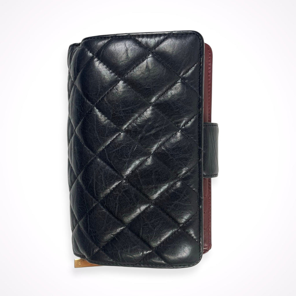 CHANEL / 2.55ライン マトラッセ キルティングウォレット ブラック