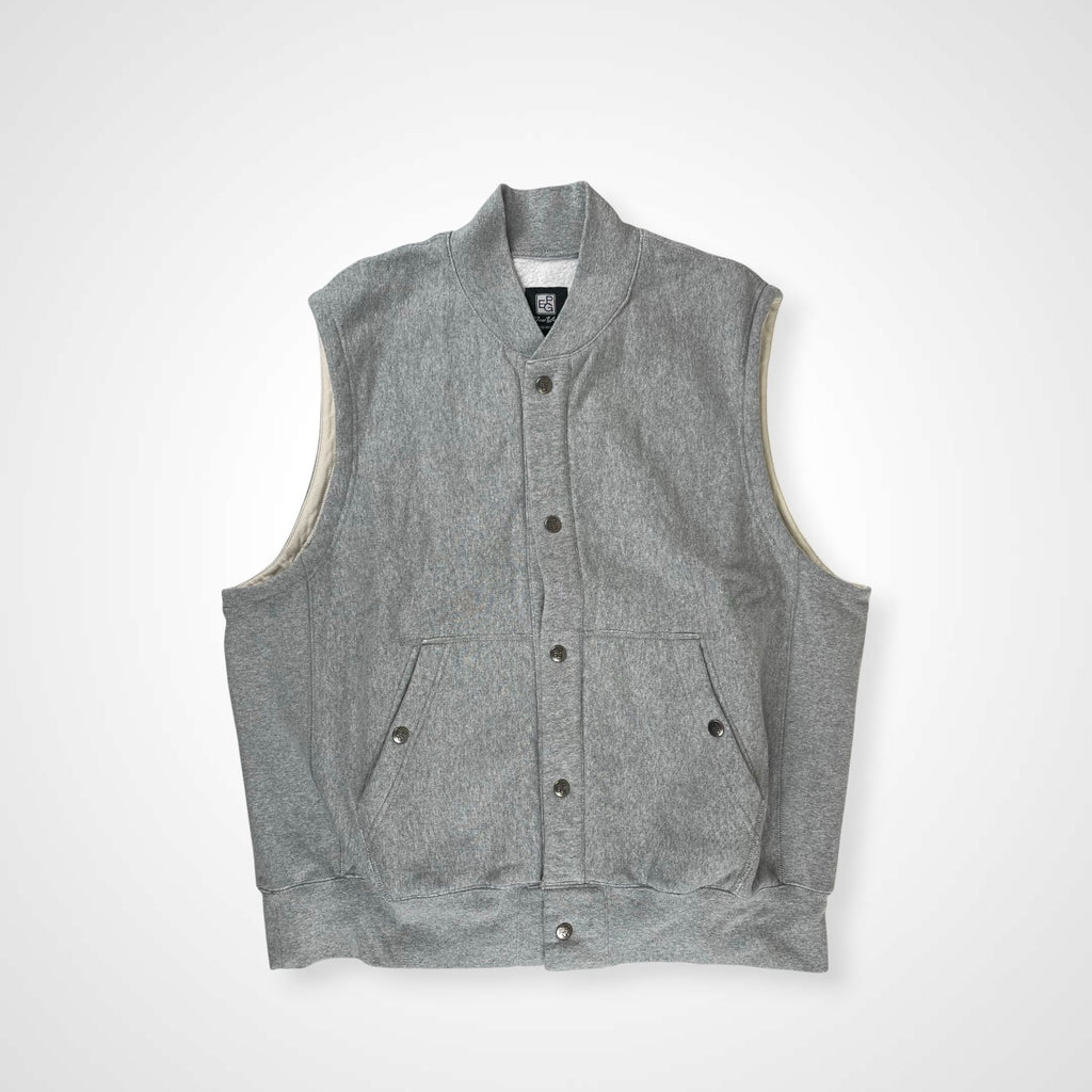 ENGINEERED GARMENTS × BEAMS PLUS エンジニアドガーメンツ ビームスプラス / SWEAT VEST スウェットベスト タグ付 グレー 参考定価：37,000+tax SIZE:M
